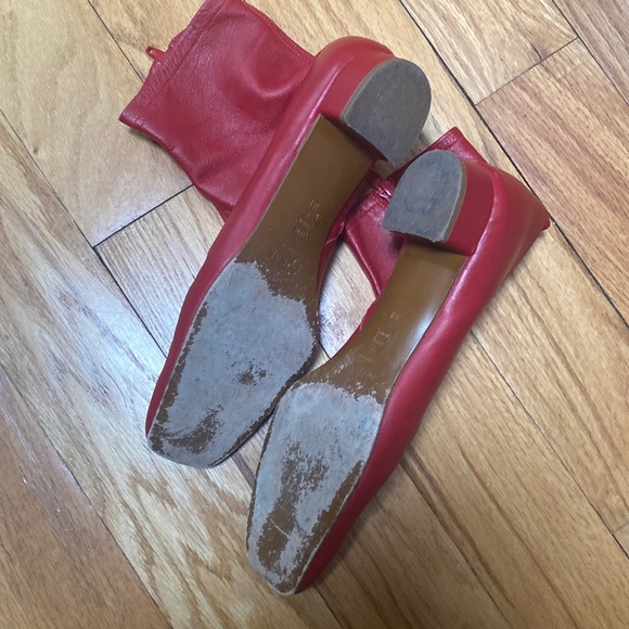 BY FAR Red Este Ankle Boots - Picture 7 of 11